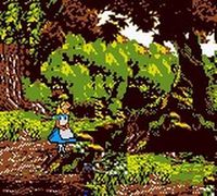 une photo d'Ã©cran de Alice in Wonderland sur Nintendo Game Boy Color